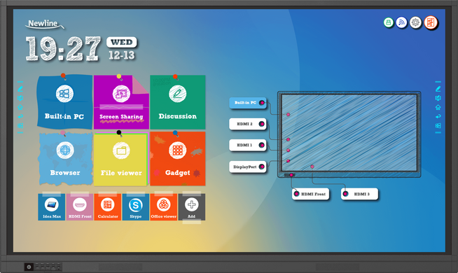 Интерактивный дисплей NewLine TT-6519RS з 4К матрицей