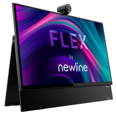 Інтерактивний монітор 27" NewLine Flex TT-2721AIO з 4К матрицею, веб-камерою і мікрофонами