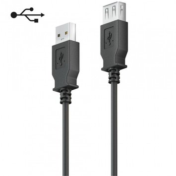 Кабель MK-MK717 USB 2.0 подовжувач - чорний - 3,0m