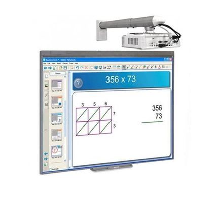 Комплект интерактивной доски SMART Board SBM680V и короткофокусного проектора Optoma X309STe